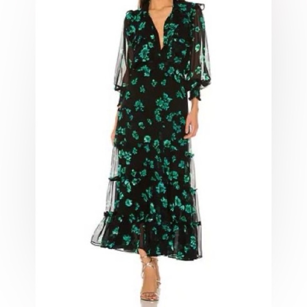Misa Los Angeles Regina Floral Maxi Dress size S
